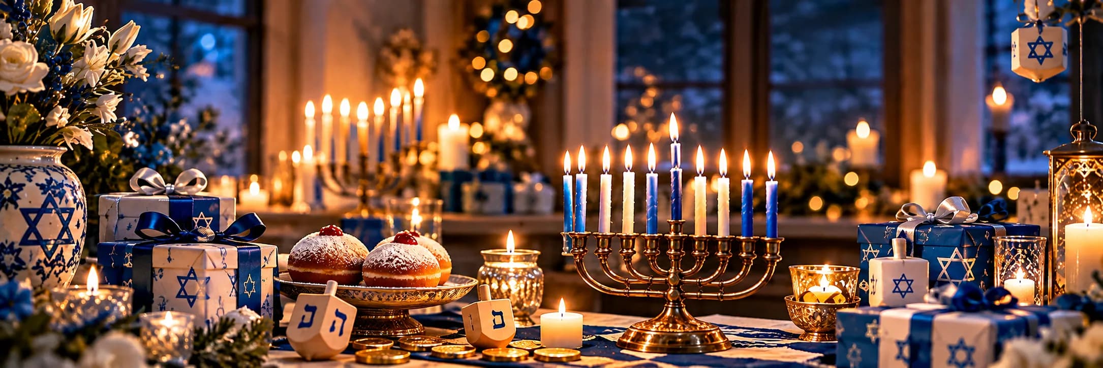 Hanukkah background