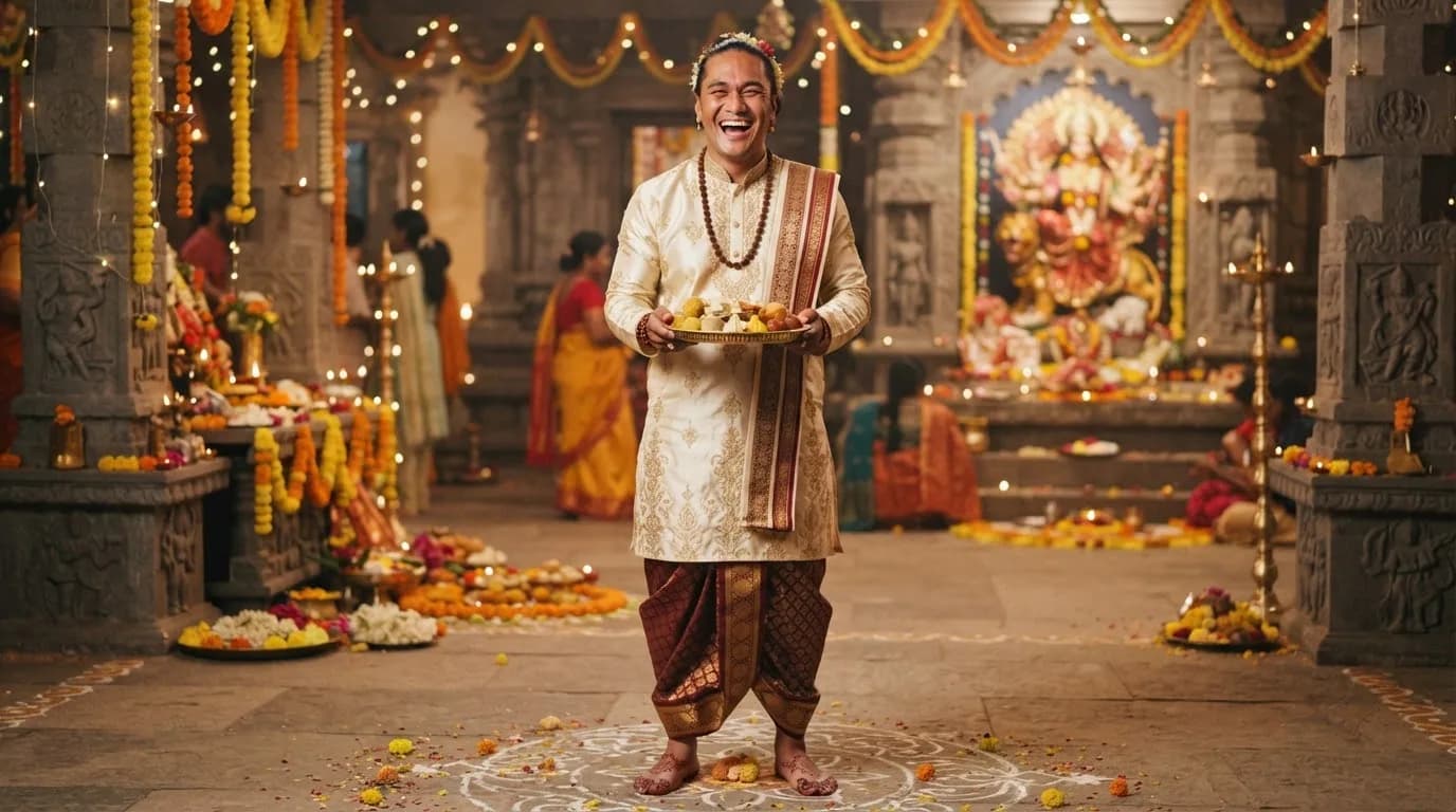 Navratri Style 3
